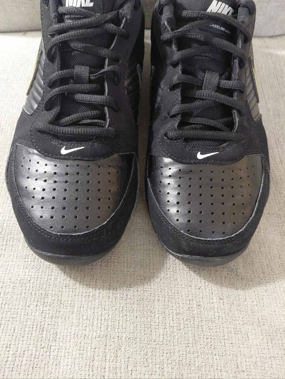 Nike Air Baseline Low Black Men's Size 9 Athletic Sneakers
